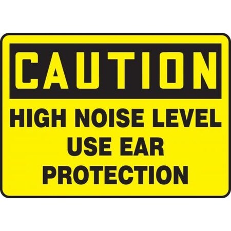 OSHA CAUTION SAFETY SIGN HIGH NOISE MPPE942XL
